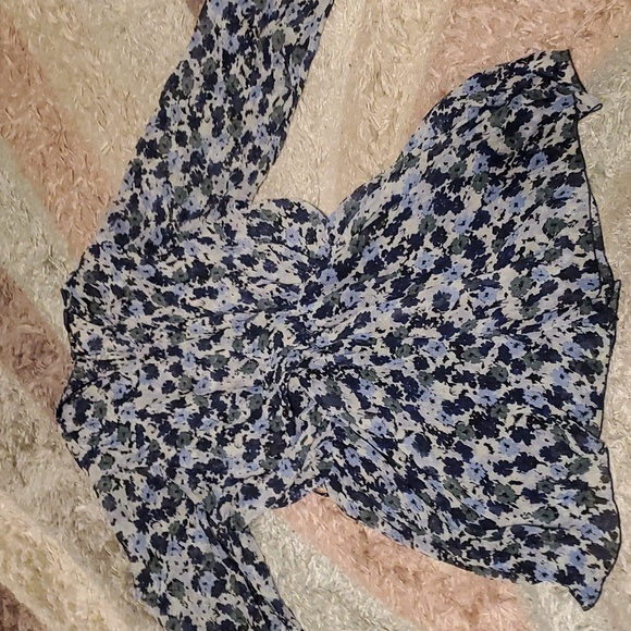 Zara - Multicolored Printed Pleated romper Size: xl - Picture 3 of 9